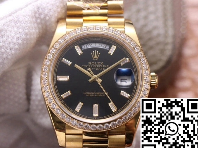 Yellow Dial Day-Date Black Gold M228348RBR-0001 EW Factory Rolex 0507